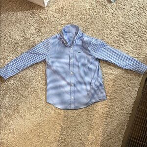 vineyard vines kids Blue Checkered Button-Up Shirt